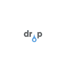 a logo for a company called drop with a drop in the middle