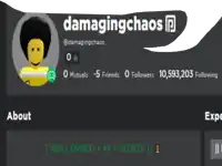 a facebook page for damagingchaos has a picture of a lego man