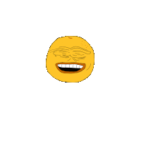 a cartoon drawing of a smiley face with a big smile