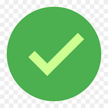 a green check mark in a circle on a checkered background