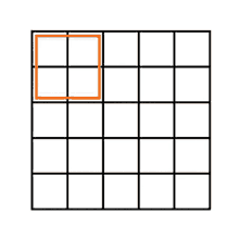 a grid with a square in the middle and a square in the middle of the grid .