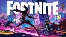 a poster for the video game fortnite with a man holding a gun .