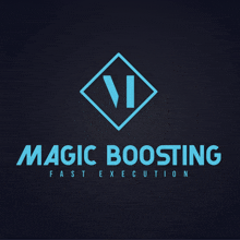 the logo for magic boosting fast execution