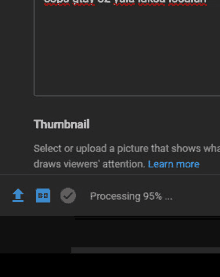 a screenshot of a website that says thumbnail select or upload a picture that shows what draws viewers ' attention