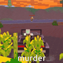 a video game with the word murder on the bottom right