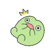 a frog with a crown on its head