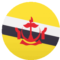 a yellow white and black flag with a red anchor on it