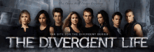 a poster for the divergent series shows a group of people standing next to each other