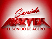 a red and white sign that says sonido maxtek