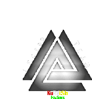 a logo for kurdish hackers has a triangle in the middle