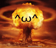 a picture of an explosion with a brokentupperware logo on it