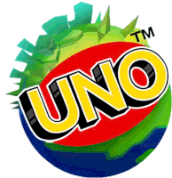 a colorful uno logo with a tm logo