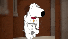 a cartoon of a dog smoking a cigarette