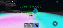 a screenshot of a video game with the words ultimate mode on