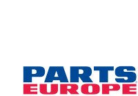 a blue and red logo for parts europe