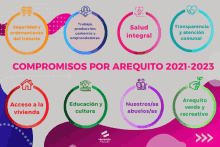 a poster that says compromisos por arequito on it