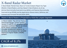 an advertisement for the x-band radar market shows a large ship in the middle of the ocean