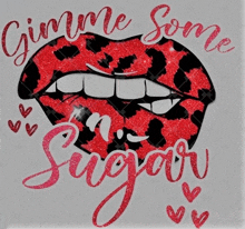 a poster that says gimme some sugar