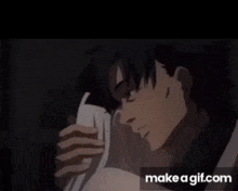 a gif of a man holding a piece of paper with makeagif.com at the bottom