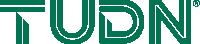 a green and white logo for tudn is shown