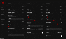 a screenshot of a video game settings page with a mouse 2 button