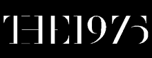 a black background with white text that says the 1975