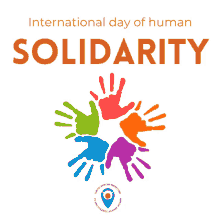 a poster that says international day of human solidarity on it