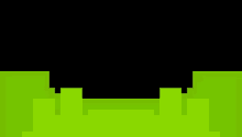 a green background with a black border and a black border