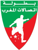 a green and red shield with a silhouette of a soccer player on it