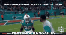 dolphins fans when the dolphins extend chan gailey #extendedchangailey