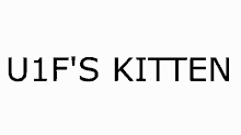 a logo for u1f 's kitten is shown on a white background