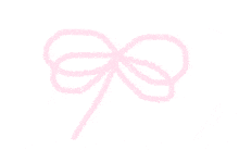 a pink ribbon with a bow on it