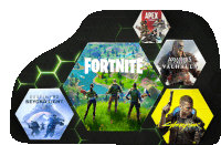 a collage of video games including fortnite destiny 2 beyond light and apex legends