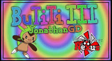 a colorful poster with a monkey and the words builti iii jonathan gd verified by nexus