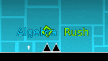 a game called algebra rush is being played