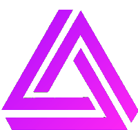 a purple triangle with a white stripe on the bottom