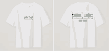 the front and back of a white t-shirt that says " do !! you !! "