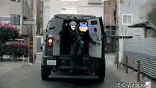 an armored vehicle with a license plate that says lea4900