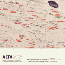 a poster for alta voz shows a map of mexico