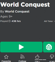 a screenshot of world conquest by world conquest ages 9+