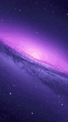 a purple galaxy with a lot of stars in the background .