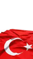 the flag of turkey has a crescent moon and star on it