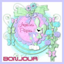 a greeting card that says joyeuses paques