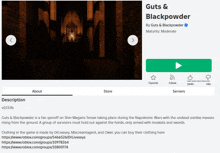 a screenshot of the game guts & blackpowder on roblox