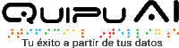 a logo for quipuai with braille dots