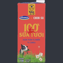 a box of 100 % sữa tươi from vinamilk and chin-su