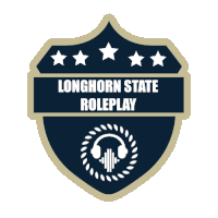 a logo for longhorn state roleplay with a headphone icon