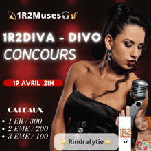 an advertisement for 1r2diva divo concours