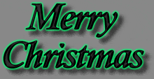 a green and black merry christmas sign