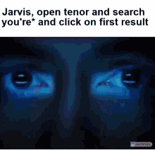 jarvis open tenor and search you 're and click on first result